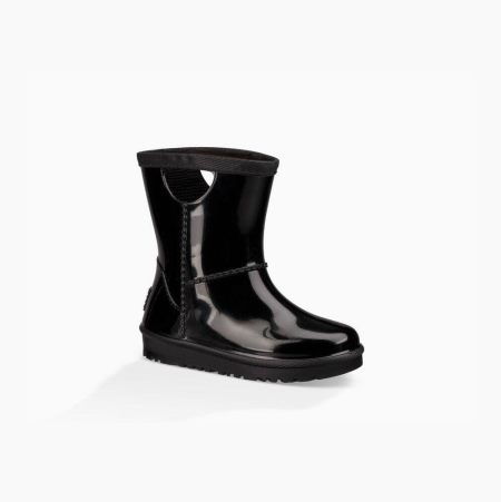 UGG Rahjee Black Rain Boots for Kids (CFJH48952)